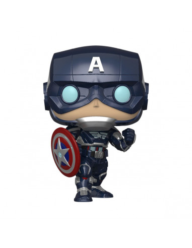 es::Marvel's Avengers 2020 video game POP! Figura Captain America 9 cm