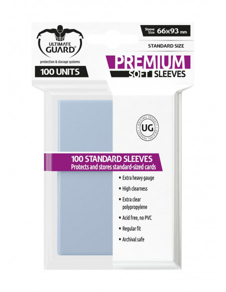 es::Ultimate Guard Premium Soft Sleeves Fundas de Cartas tamaño estándar 100