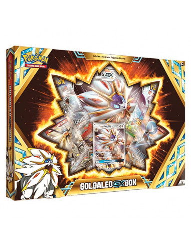 es::Pokémon JCC: Caja Premium Solgaleo / Lunala GX - Juego de cartas coleccionable