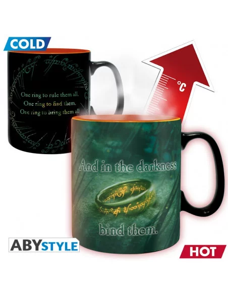 es::El Señor de los Anillos Taza con cambio de imagen Sauron 460 ml