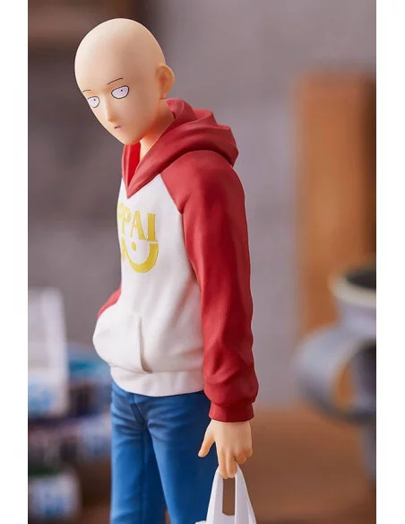 es::One Punch Man Estatua Pop Up Parade Saitama Oppai Hoodie Ver. 17 cm