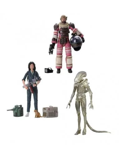 es::Alien 40th Anniversary Serie 1 Pack 3 figuras Ripley, Dallas y Big Chap