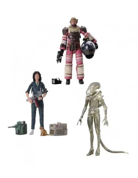 es::Alien 40th Anniversary Serie 1 Pack 3 figuras Ripley, Dallas y Big Chap