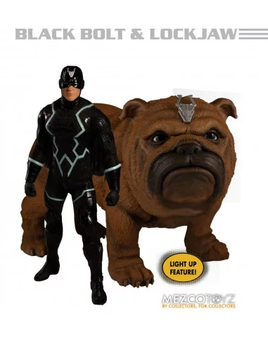 es::Marvel Universe Figuras 1/12 Black Bolt & Lockjaw con luz One:12 Collective 17 cm