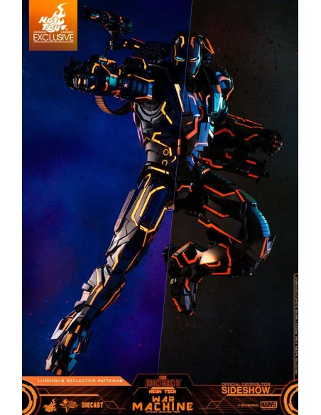 es::Iron Man 2 Figura Diecast 1/6 Neon Tech War Machine Hot Toys Exclusive