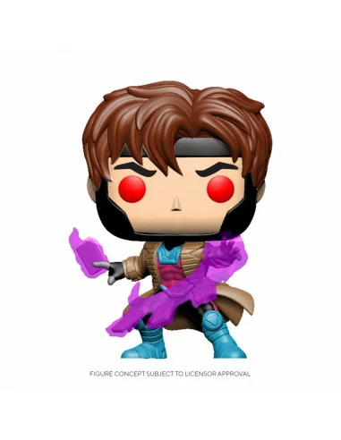 es::Marvel Comics POP! Marvel Vinyl Cabezón Gambit w/ Cards 9 cm