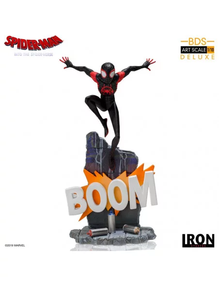 es::Spider-Man: Un nuevo universo Estatua BDS Art Scale Deluxe 1/10 Miles Morales 22 cm