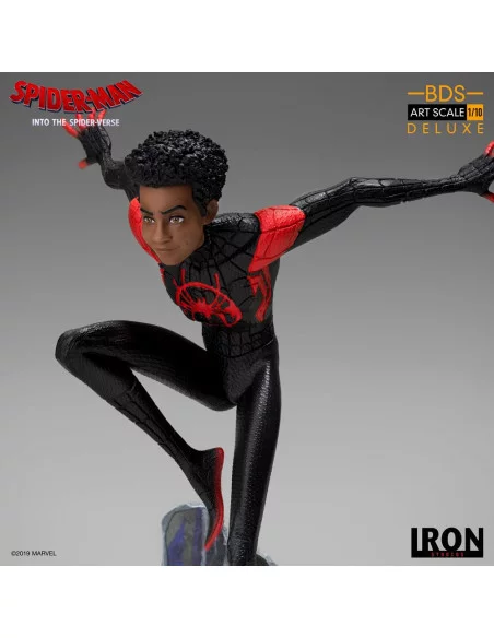 es::Spider-Man: Un nuevo universo Estatua BDS Art Scale Deluxe 1/10 Miles Morales 22 cm