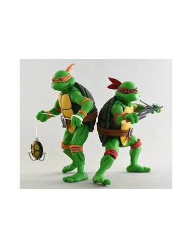 es::Tortugas Ninja Pack de 2 Figuras Michelangelo & Raphael 18 cm