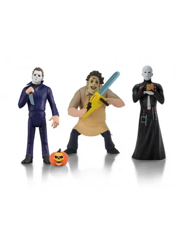 es::Toony Terrors Pack de 3 Figuras 15 cm: Pinhead, Leatherface, Michael Myers Halloween 2