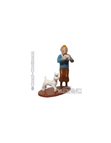 es::TINTIN Y MILÚ Tarjeta de visita Rackham - Figura de plomo Tintín