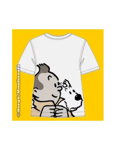 es::CAMISETA RETRATO TINTIN GABARDINA Y MILÚ