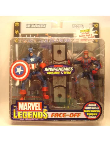 es::FACE OFF: CAPITÁN AMÉRICA Y CRÁNEO ROJO - Pack Figuras Marvel Legends ABIERTO