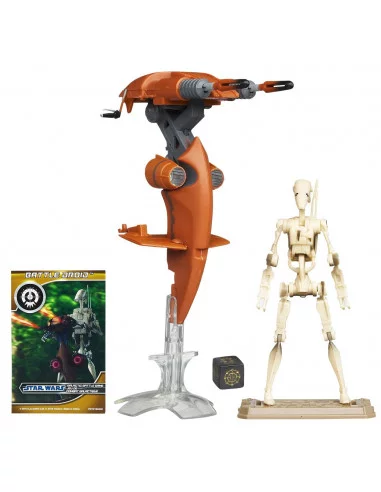 es::Class I Vehicle: Stap With Battle Droid - Vehículo con figura Star Wars Hasbro