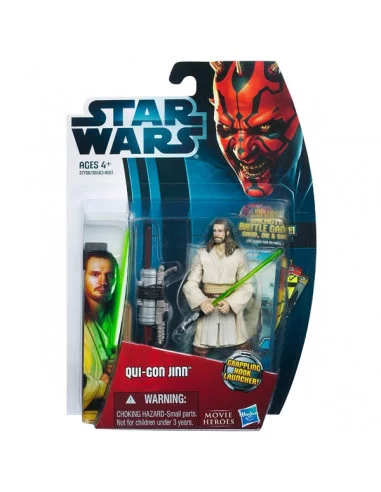 es::M.H.2012 W0.5: QUI-GON Jinn Hook Launcher - Figura Star Wars Hasbro