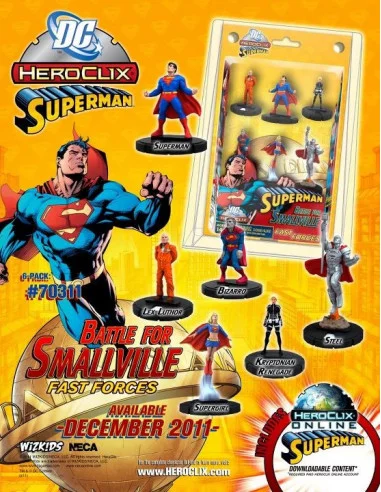 es::DC heroclix - Superman battle for Smallville fast forces 6-pack