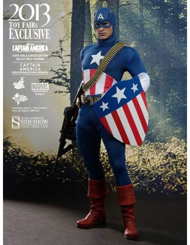 es::Captain America: Figura 1/6 Star Spangled Man Hot Toys 2013 Toy Fair Exclusive