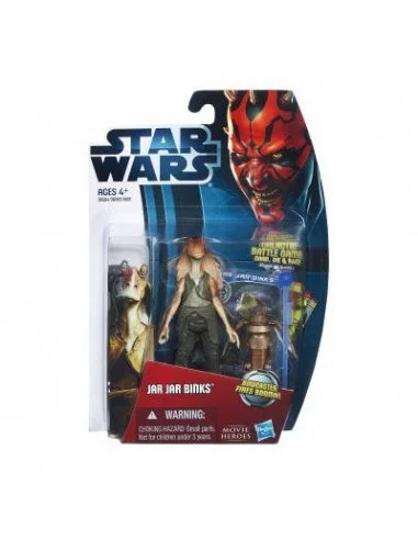 es::M.H.2012 W1: Jar Jar Binks Bowcaster - Figura Star Wars Hasbro