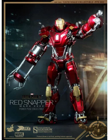 es::Iron Man Mark XXXV Red Snapper - Figura 1/6 Hot Toys Iron Man 3