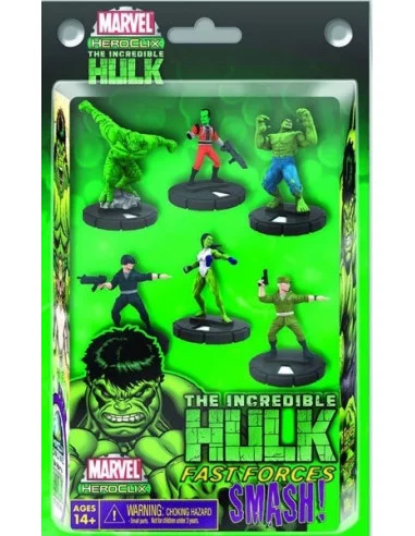 es::Marvel Heroclix - Incredible Hulk Fast Forces 6-PACK