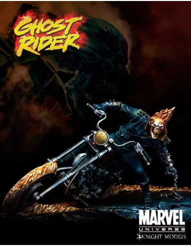 es::Marvel Knights: Ghost Rider - Figura de metal para pintar Knight Models