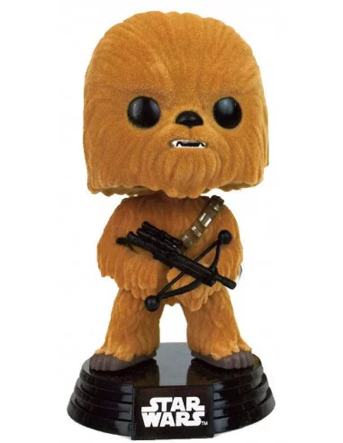 es::Star Wars POP! Vinyl Cabezón Chewbacca Flocked 9 cm