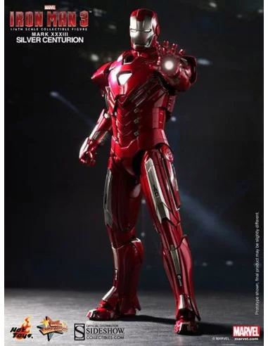 es::Iron Man 3: Figura 1/6 Iron Man Mark XXXIII Silver Centurion Hot Toys