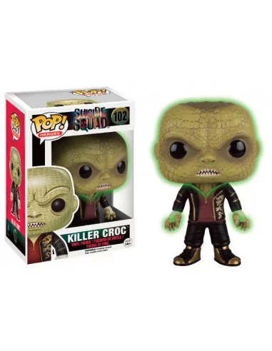 es::Escuadrón Suicida POP! Heroes Vinyl Figura Killer Croc Glow In The Dark 9 cm