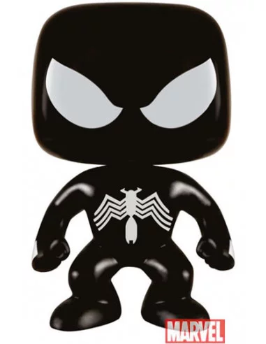 es::Marvel Comics POP! Vinyl Cabezón Black Suit Spider-Man Exclusive 9 cm