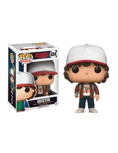 es::Stranger Things POP! TV Vinyl Figura Dustin Chaqueta marrón 9 cm