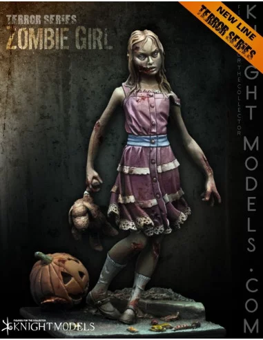 es::Zombie Girl - Figura de metal para pintar Knight Models