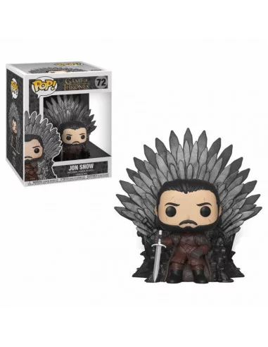 es::Juego de Tronos POP! Deluxe Vinyl Figura Jon Snow on Iron Throne 15 cm