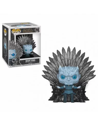 es::Juego de Tronos POP! Deluxe Vinyl Figura Night King on Iron Throne 15 cm