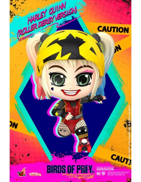 es::Birds of Prey Minifigura Cosbaby Harley Quinn Roller Derby Version Hot Toys 11 cm