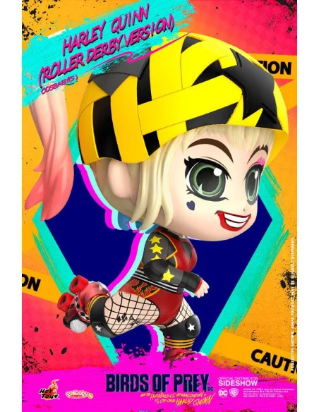 es::Birds of Prey Minifigura Cosbaby Harley Quinn Roller Derby Version Hot Toys 11 cm