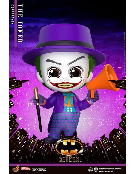 es::Batman 1989 Minifigura Cosbaby Joker Hot Toys 12 cm