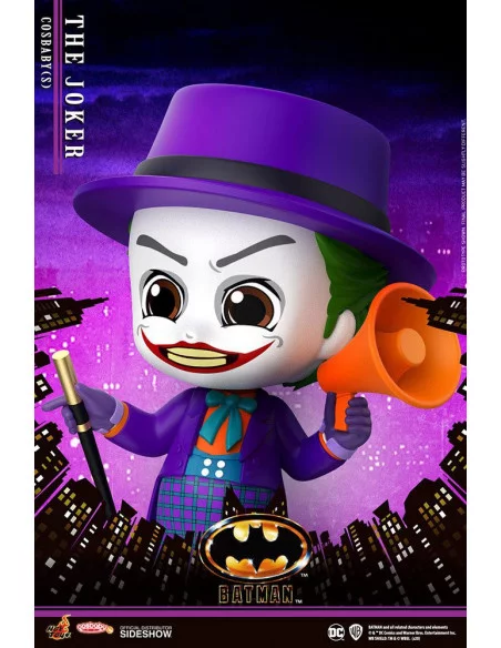 es::Batman 1989 Minifigura Cosbaby Joker Hot Toys 12 cm