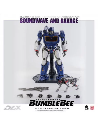 es::Transformers Bumblebee Pack de 2 Figuras 1/6 DLX Soundwave & Ravage 28 cm