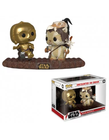 es::Star Wars Pack de 2 POP! Movie Moments Vinyl Cabezón C-3PO on Throne 9 cm