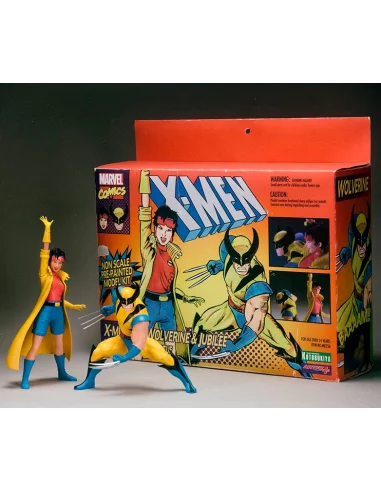 es::Marvel Universe Pack de 2 Estatuas 1/10 ARTFX+ Wolverine & Jubilee X-Men '92 16 cm