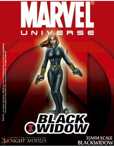 Black Widow 35 mm - Figura de metal para pintar -10