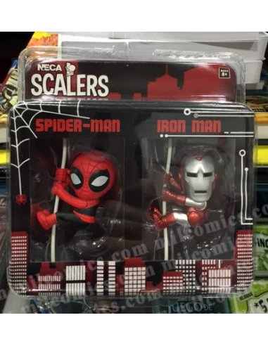 Scalers: Pack de 2 Minifiguras Iron Man & Spider-M-10