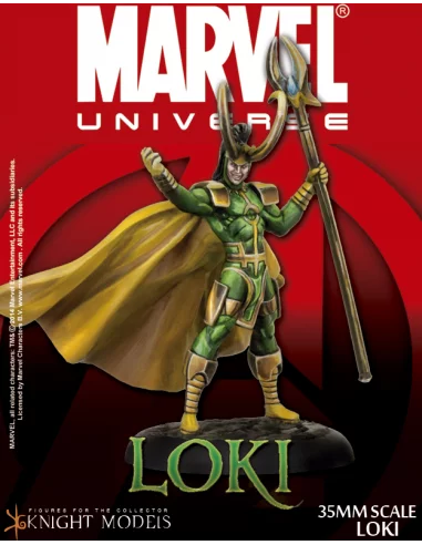 Loki 35 mm - Figura de metal para pintar Knight -10