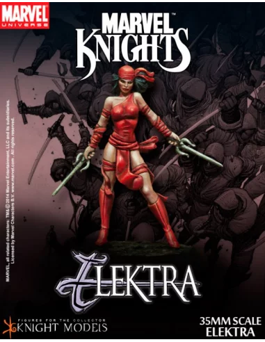 Marvel Knights: Elektra 35 mm - Figura de metal -10