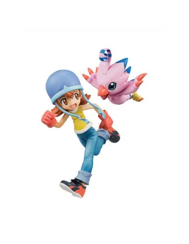 Sora & Piyomon Figura 10 cm. Digimon G.E.M.-10