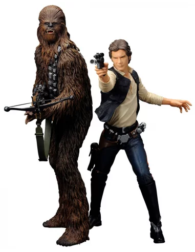 Star Wars Pack de 2 Estatuas ARTFX+ Ep IV Han Solo-10