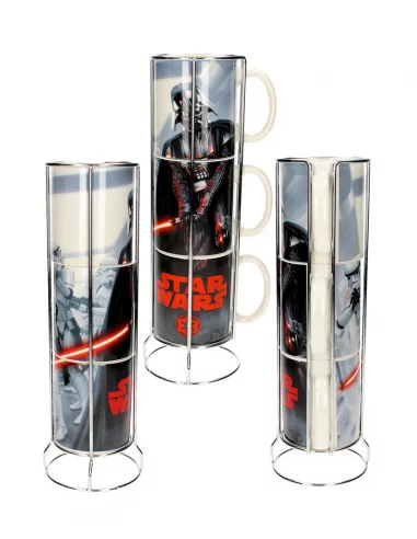 Star Wars Vader y Stormtroopers Set de 3 tazas api