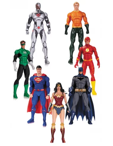 es::DC Icons Rebirth Justice League Pack de 7 Figuras 18 cm