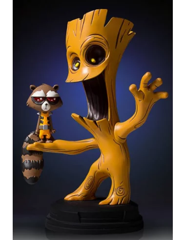 es::Marvel Comics Estatua Mini Groot & Rocket 16 cm