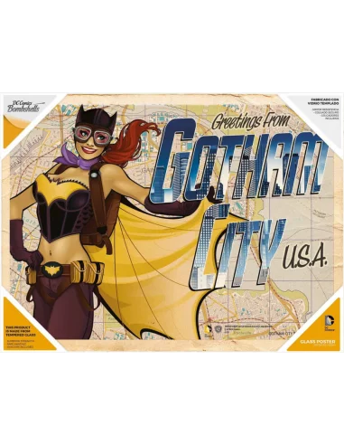 es::DC Comics Bombshells: Batgirl Póster de vidrio 40 x 30 cm.